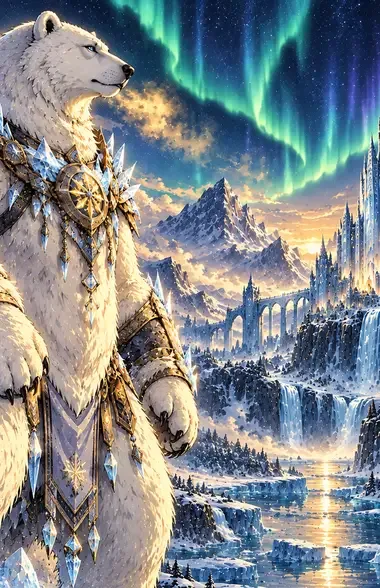 Medved, armored white bear