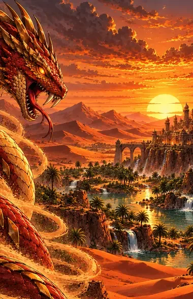 Ráwiya, desert dragon